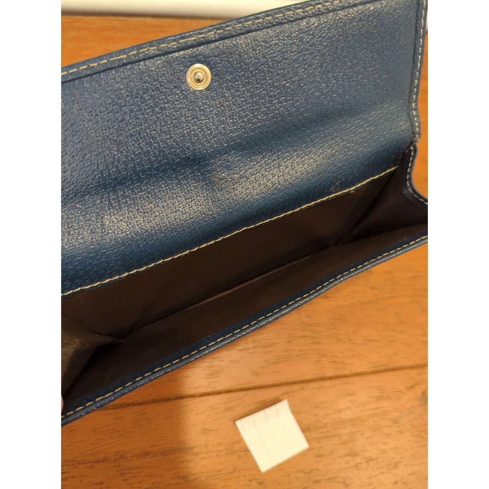 Authentic Gucci Canvas with Blue Leather Long Wallet - Picture 15 of 16
